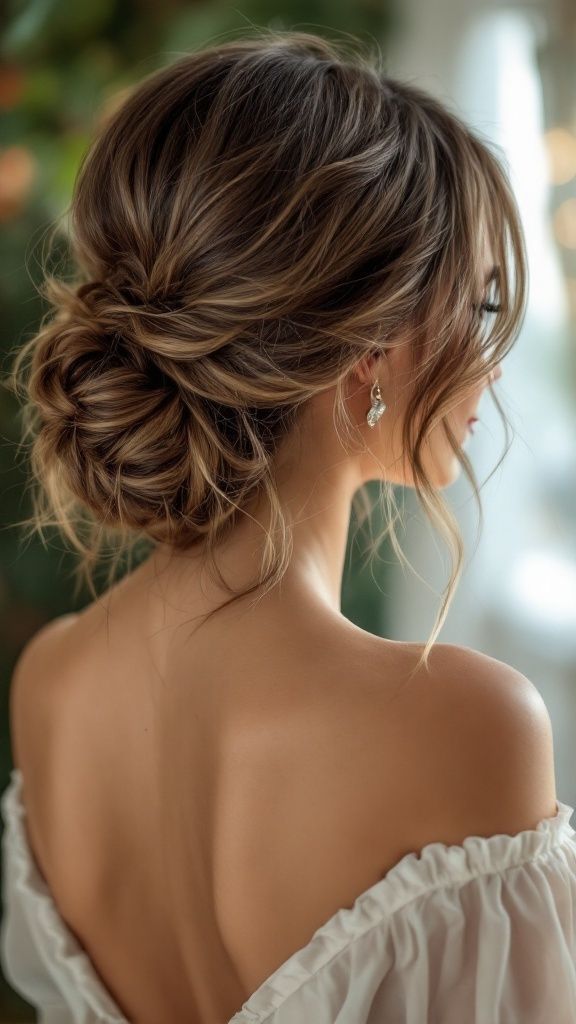 chignon décoiffé